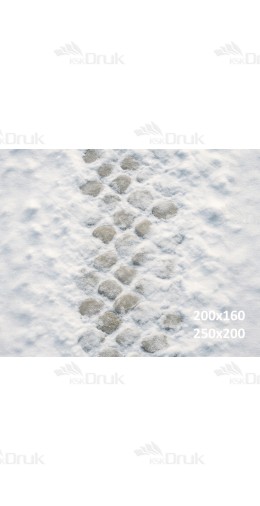 Tło fotograficzne – Ośnieżony kamienny trakt | 3648